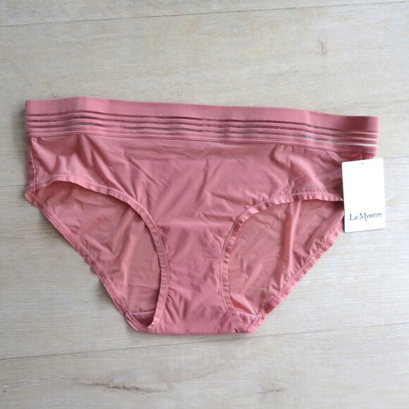 New Le Mystere Second Skin Hipster Panties Medium Pink Quartz - Picture 2 of 7